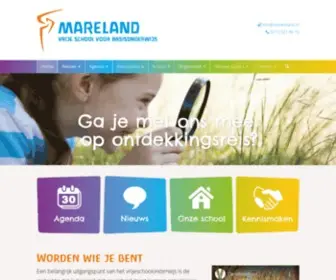 Vsmareland.nl(Vrijeschool Mareland Leiden) Screenshot