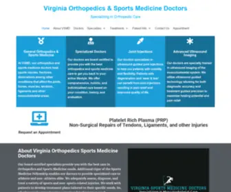 VSMDS.com(Orthopedic Doctor Fairfax VA Bones) Screenshot