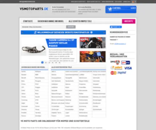 Vsmotoparts.de(Onlineshop) Screenshot