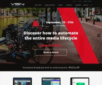 VSN-TV.com(VSN is a technology company focused on bringing innovative broadcast end) Screenshot
