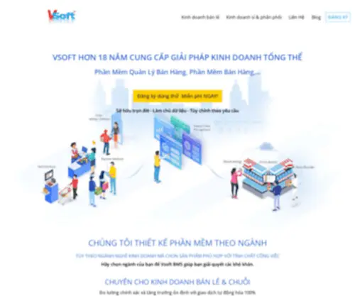 Vsoftgroup.com(Phần mềm quản lý bán hàng nhân sự) Screenshot