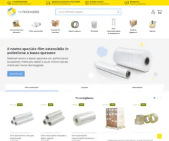 Vspackaging.com(Imballaggi industriali e packaging online) Screenshot