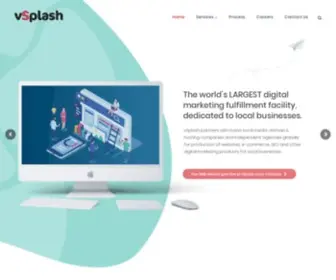 VSplash.com(World's Largest Digital Marketing Production Facility) Screenshot