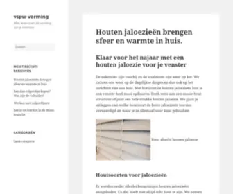 VSPW-Vorming.be(Alles leren over de vorming van je interieur) Screenshot