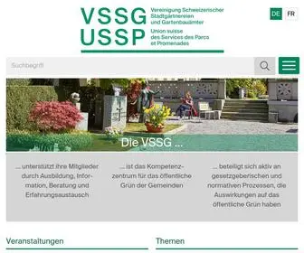 VSSG.ch(Vereinigung Schweizerischer Stadtgärtnereien und Gartenbauämter) Screenshot