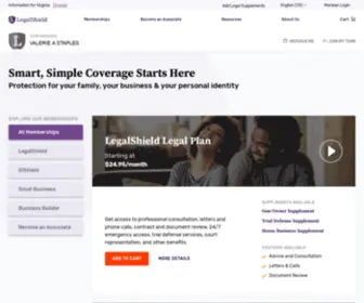 Vstapleslegal.com(We Are LegalShield) Screenshot