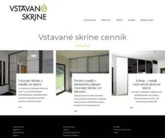 Vstavane-Skrine-Cennik.sk(Vstavane Skrine Cennik) Screenshot