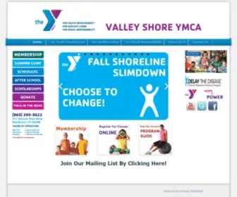 VSYmca.org(Valley-Shore YMCA) Screenshot