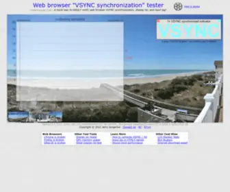 VSYNctester.com(Web browser "VSYNC synchronization") Screenshot