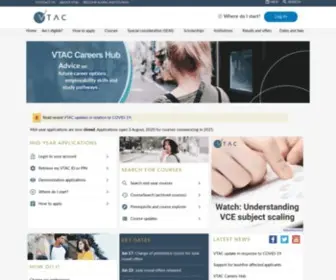 Vtac.edu.au(VTAC Home) Screenshot