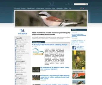 Vtaky.sk(SOS/BirdLife Slovensko) Screenshot