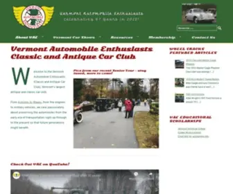 Vtauto.org(Vermont Automobile Enthusiasts Classic and Antique Car Club) Screenshot