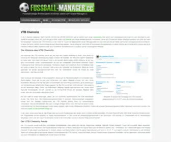 VTB-Chemnitz-Fussball.de(Fussball im VTB Chemnitz) Screenshot