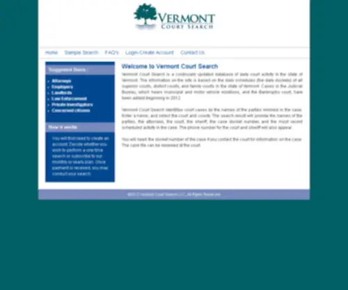 Vtcourtsearch.com(Vtcourtsearch) Screenshot