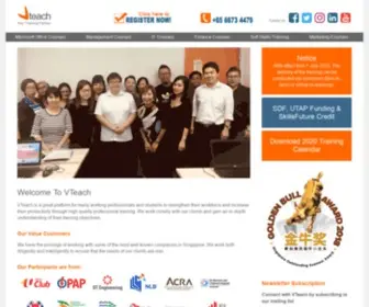 Vteach.com.sg(VTeach Singapore) Screenshot