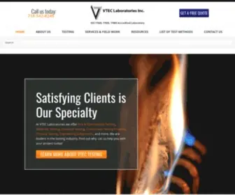 Vteclabs.com(VTEC Laboratories Inc) Screenshot
