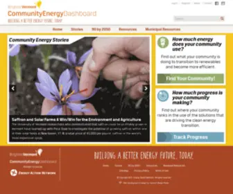Vtenergydashboard.org(Community Energy Dashboard) Screenshot