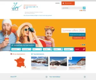 VTF-Vacances.com(Village vacances famille et Séjour tout compris) Screenshot