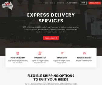Vtfe.com.au(Express Delivery Services) Screenshot