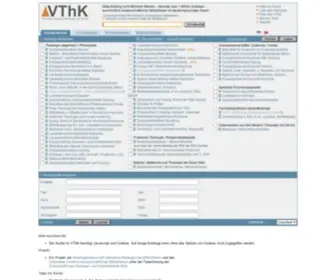 VTHK.de(Virtueller Katalog Theologie und Kirche) Screenshot