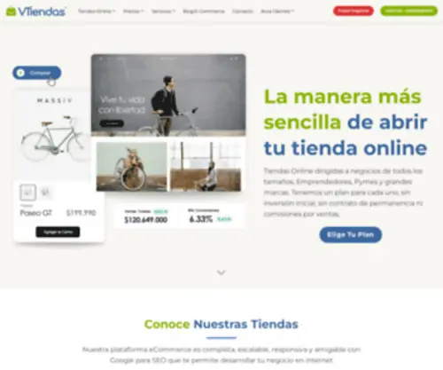Vtiendas.com(Crea tu tienda online) Screenshot
