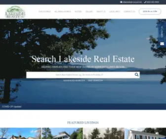 Vtlakeside.com(New England Lakeside Realty VT) Screenshot