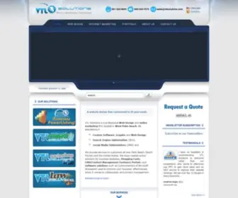 VTlsolutions.com(Web Design Company West Palm Beach) Screenshot