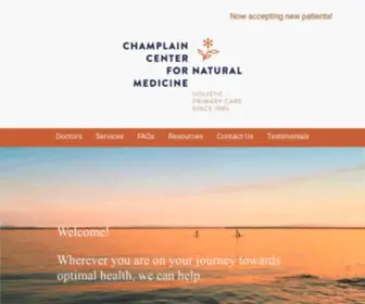 Vtnaturalmed.com(Champlain Center for Natural Medicine) Screenshot