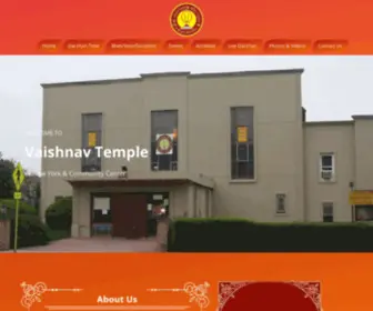 Vtofny.org(Vaishnav Temple) Screenshot