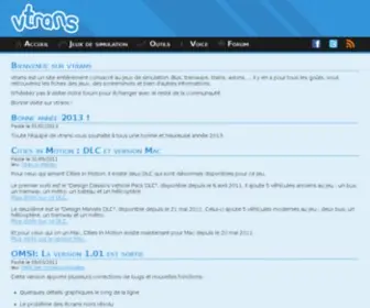 Vtrans.fr(Tout sur les jeux de simulation de transports) Screenshot