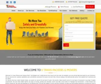 Vtranspackers.com(Packers and Movers) Screenshot