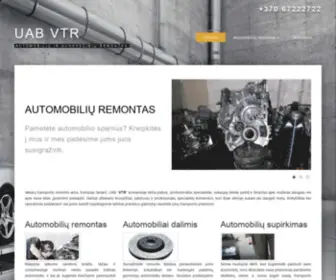 Vtremontas.lt(Automobilių remontas Klaipėdoje) Screenshot