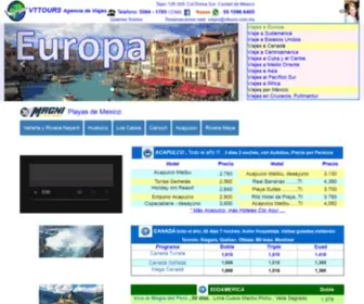 Vttours.com.mx(VT TOURS Viajes Tours Paquetes a Europa DESDE MEXICO) Screenshot