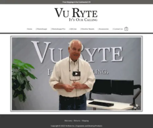 VU-Ryte.com(Ergonomic Desktop and Document Holder Solutions) Screenshot