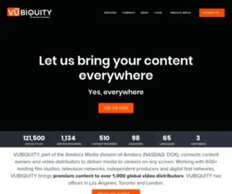 Vubiquity.com(Home) Screenshot