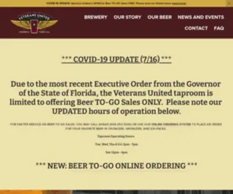 Vubrew.com(Veterans United Craft Brewery) Screenshot