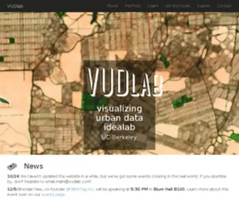 Vudlab.com(Visualizing Urban Data IdeaLab) Screenshot