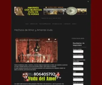Vududelamor.com(Vudú) Screenshot