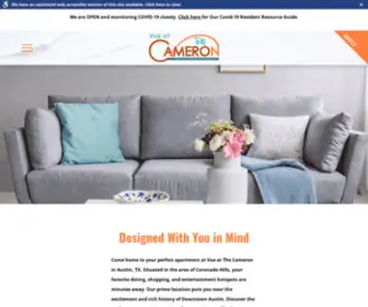 Vueatthecameron.com(Vue at The Cameron) Screenshot