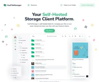 Vuefilemanager.com(VueFileManager) Screenshot