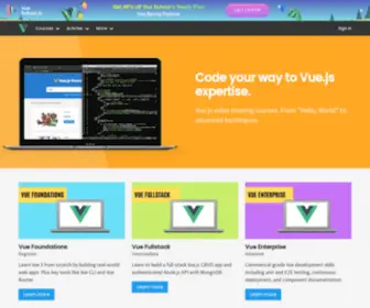 Vuejsdevelopers.com(Vue.js Developers) Screenshot