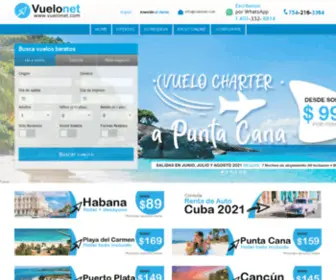 Vuelonet.net(Vuelos baratos a Mexico) Screenshot