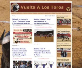 Vueltaalostoros.fr(Pour tous les aficionados à los toros) Screenshot