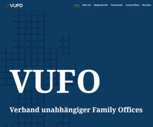 Vufo.org(Verband unabhängiger Family Offices) Screenshot