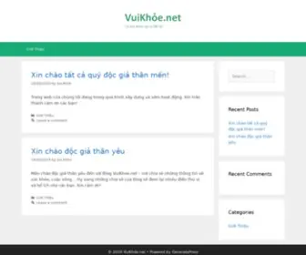 Vuikhoe.net(Cổng thông tin giải trí tổng hợp) Screenshot