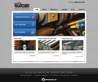 Vulc.com(Vulcan Steel Products) Screenshot