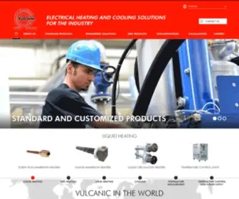 Vulcanic.com(Chauffage et  refroidissement électrique pour l’industrie) Screenshot