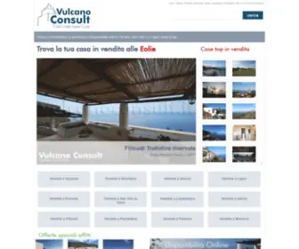 Vulcanoconsult.it(Vulcanoconsult agenzia immobiliare Lipari Eolie Sicilia) Screenshot