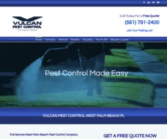 Vulcanpestcontrol.com(Vulcan Pest Control West Palm Beach) Screenshot