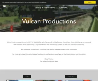 Vulcanproductions.co.uk(VULCAN PRODUCTIONS) Screenshot